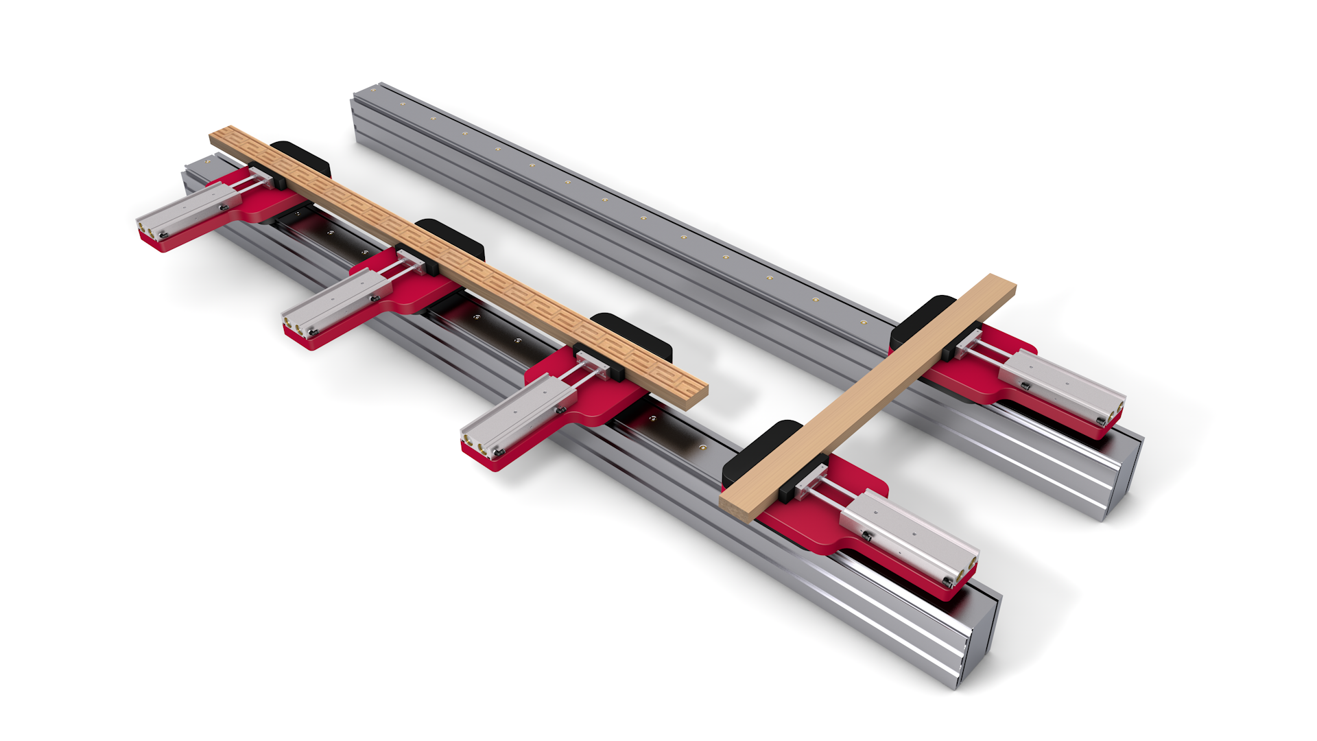 Horizontal clamp, pneumatically activated - Vacuum CNC